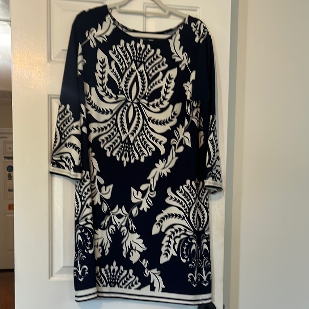 Haani Blue and White Floral Dress